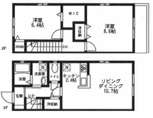 カルム四之宮の物件間取画像